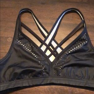 Black sport bra, bralette